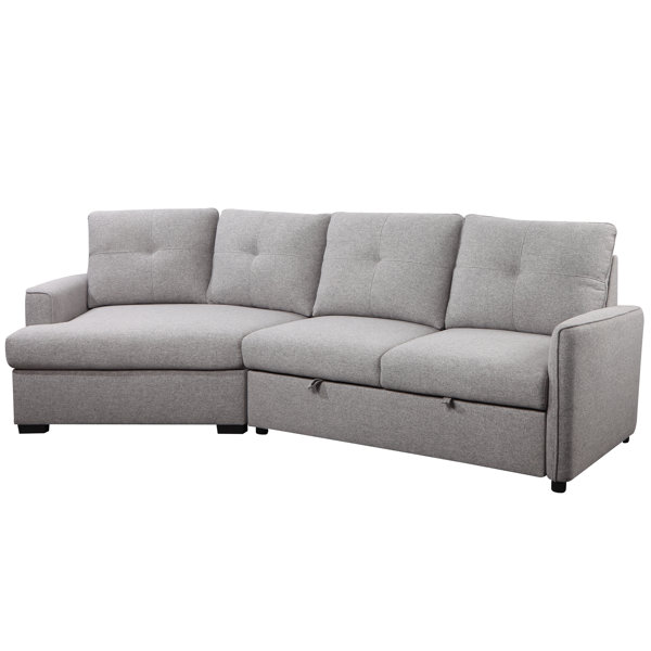 Latitude Run® 123" Wide Symmetrical Sleeper Corner Sectional Wayfair